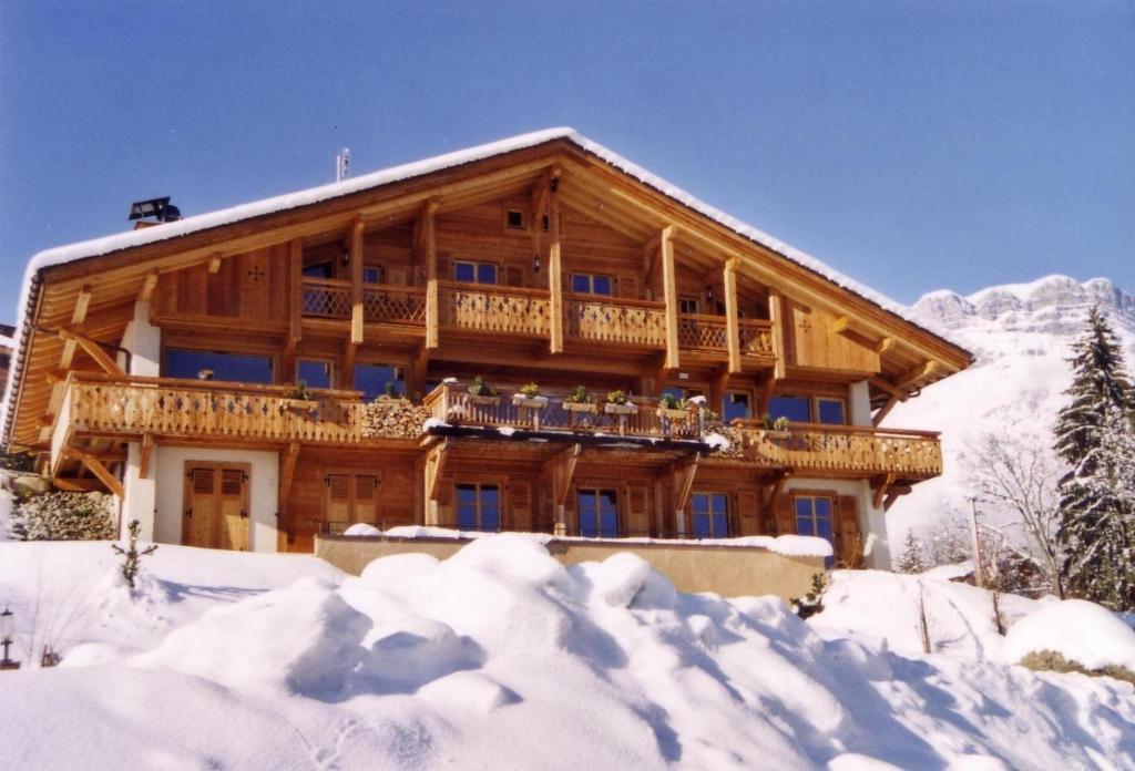 הוילה סלאנש La Joubarbe Au Balcon Du Mont-Blanc מראה חיצוני תמונה