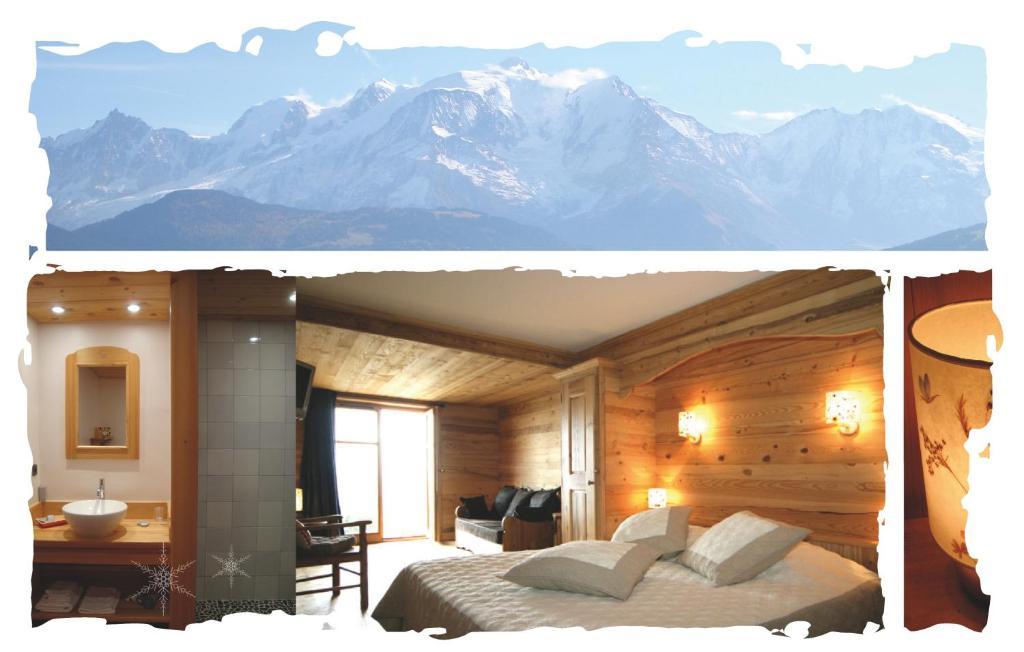 הוילה סלאנש La Joubarbe Au Balcon Du Mont-Blanc חדר תמונה